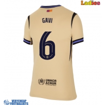 Barcelona Paez Gavi #6 Replica Away Shirt Ladies 2025-26 Short Sleeve